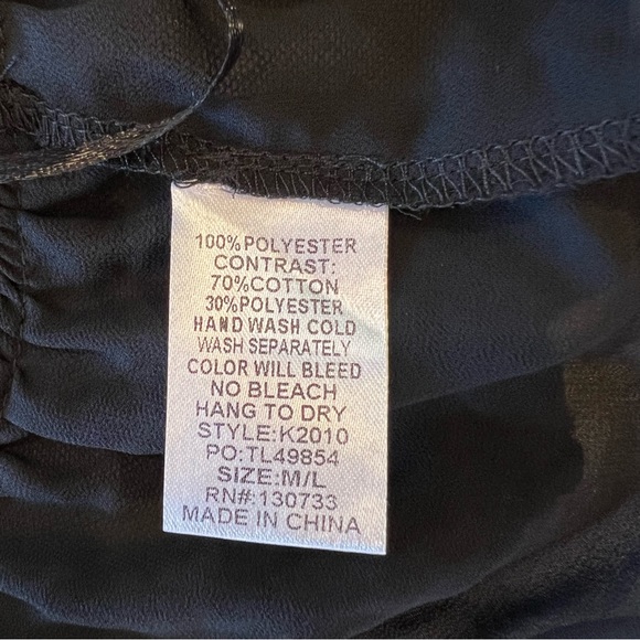 NEW NWT Umgee Embroidered Lace Ruffle Sheer Cardigan Vest Shawl Size M/L - Picture 13 of 16